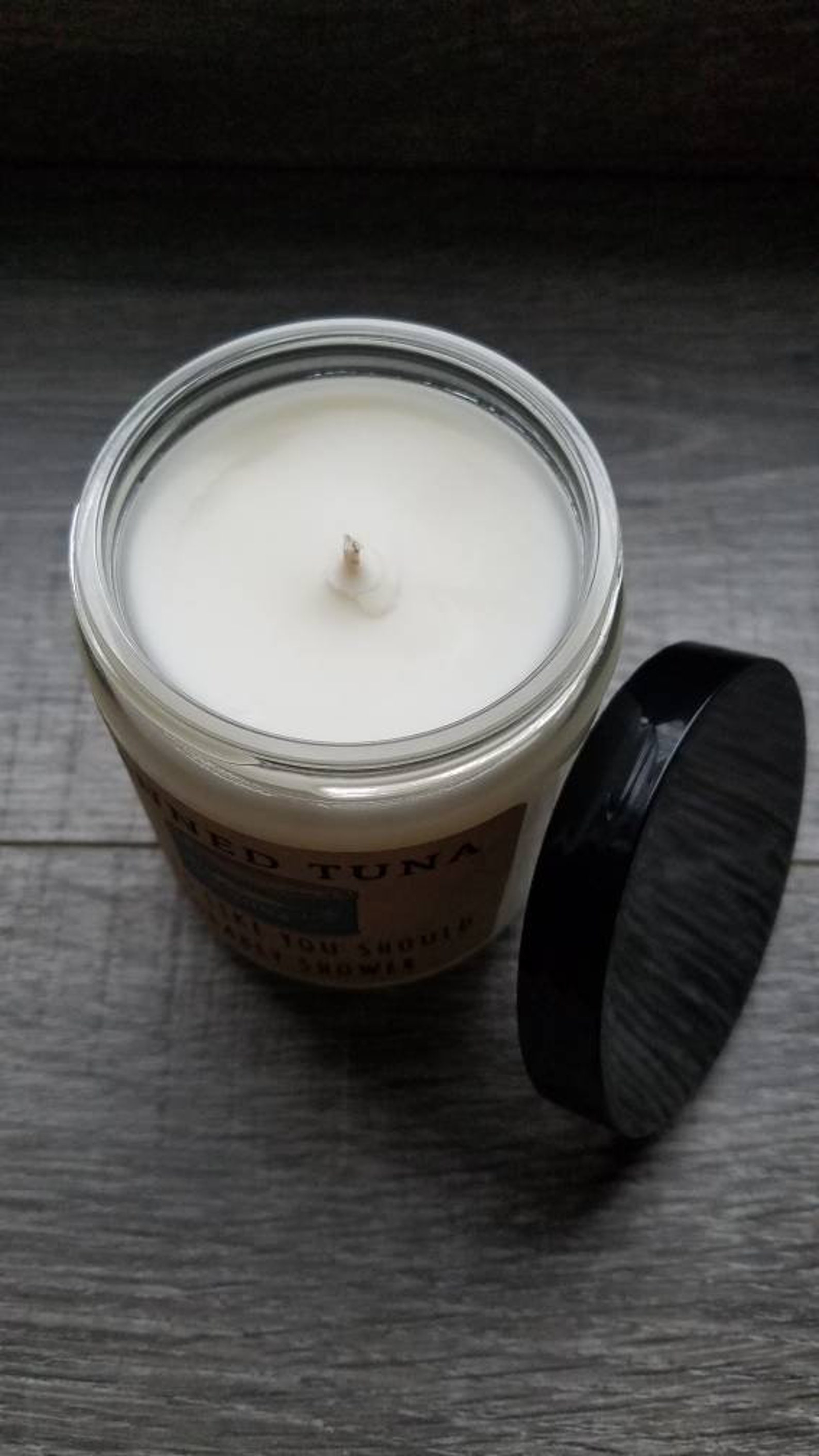 Canned Tuna 8 Oz Soy Candle Gag Gift Candle Funny Candle Etsy