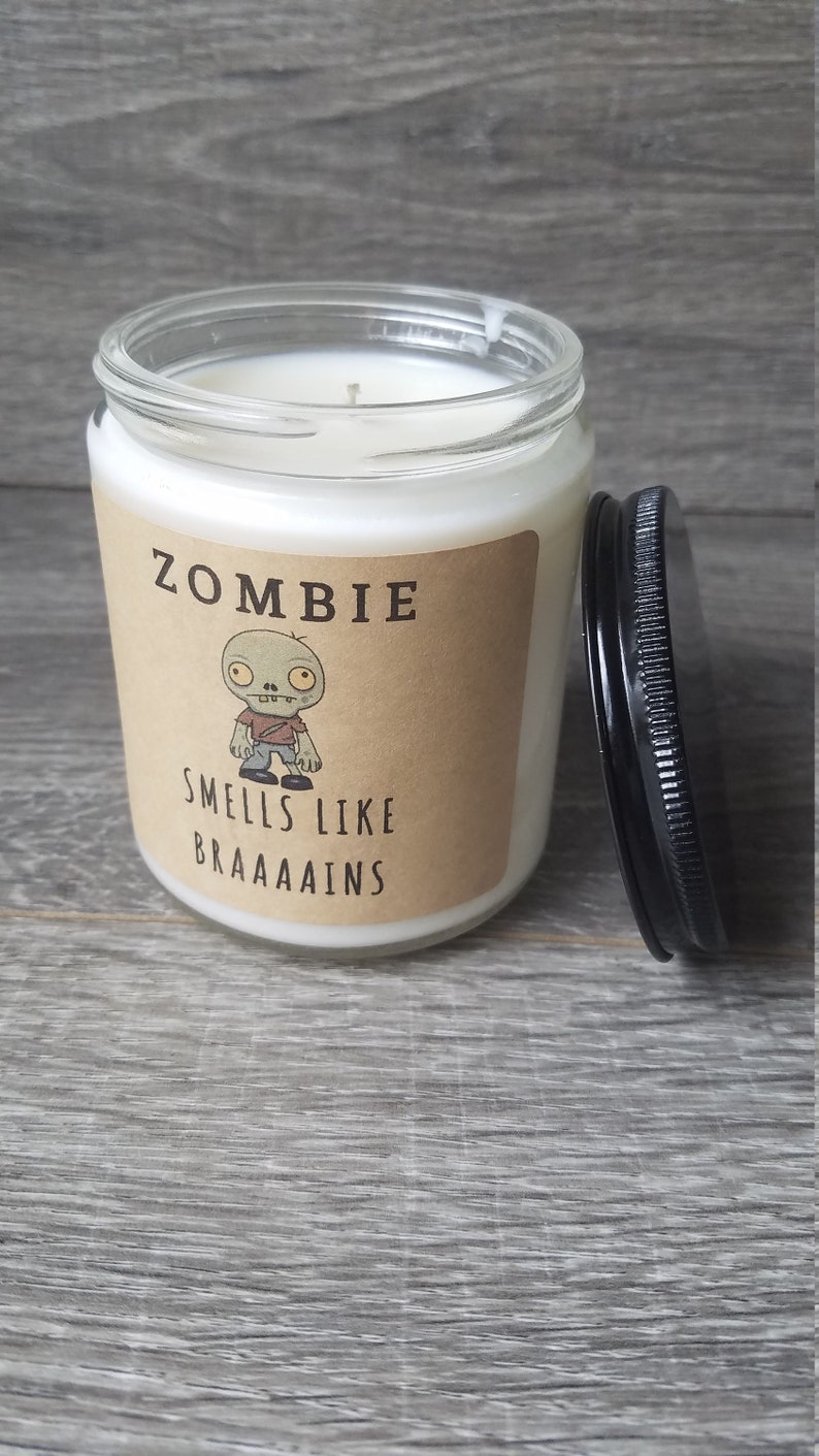 Zombie 8 Oz Soy Candle Handmade Soy Candle Gag Gift Candles Etsy