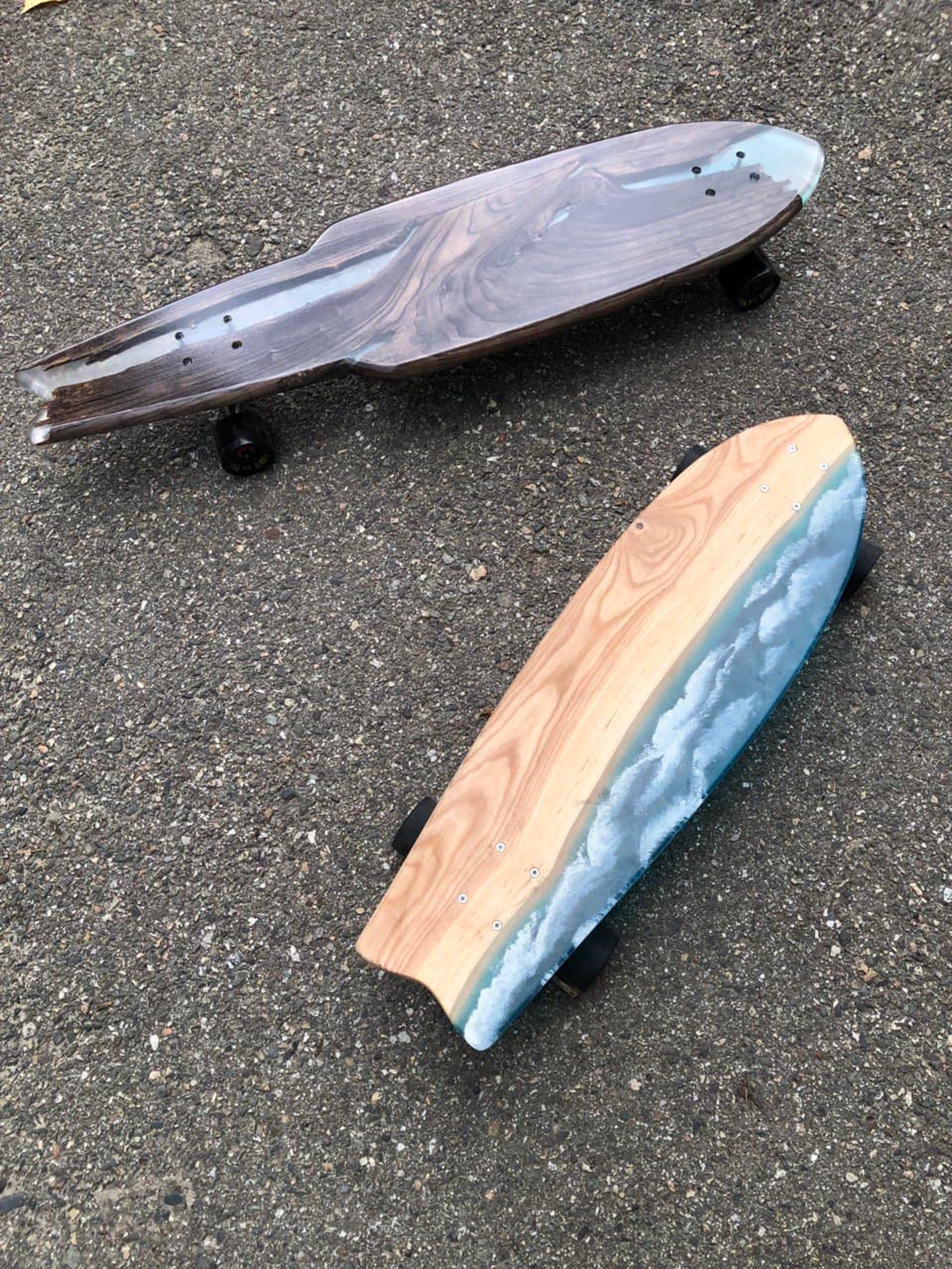 Longboard Cruiser Skateboard Massivholz Custom Longboard Holz Etsy