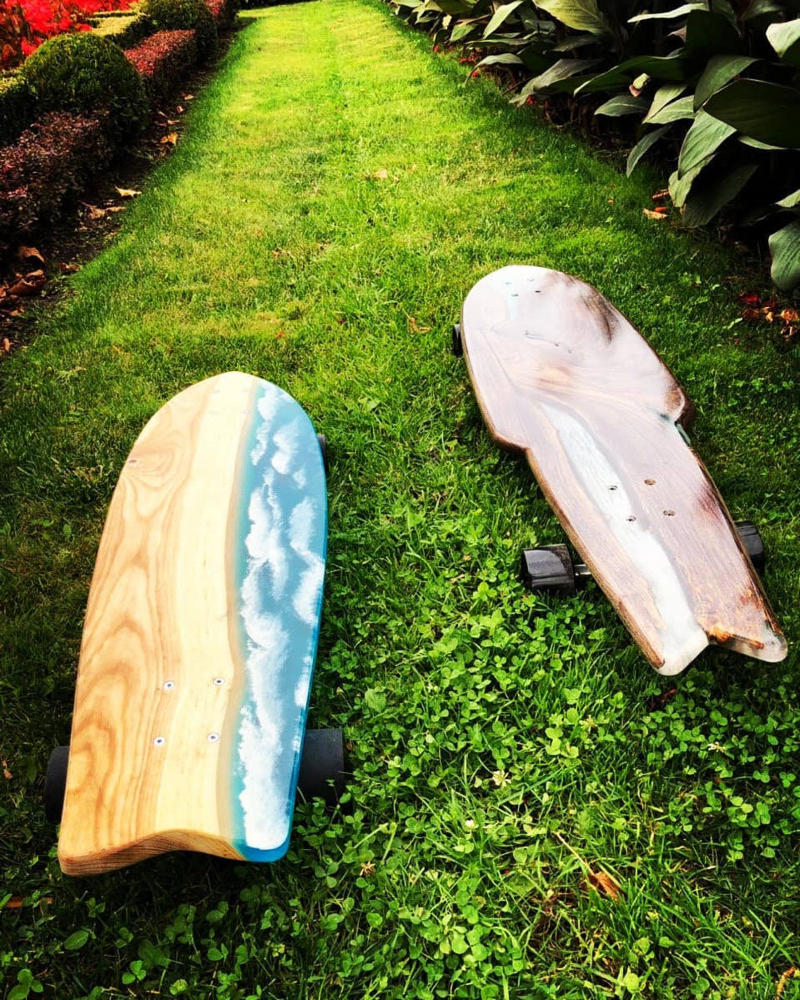 Longboard Cruiser Skateboard Massivholz Custom Longboard Holz Etsy