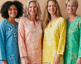 Mul Short Kurta. L (40)