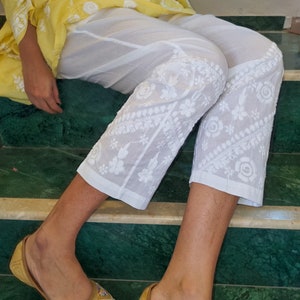 Ricci Cotton White Pants