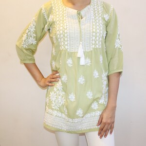 Elara Tie Top In Sage main image 0