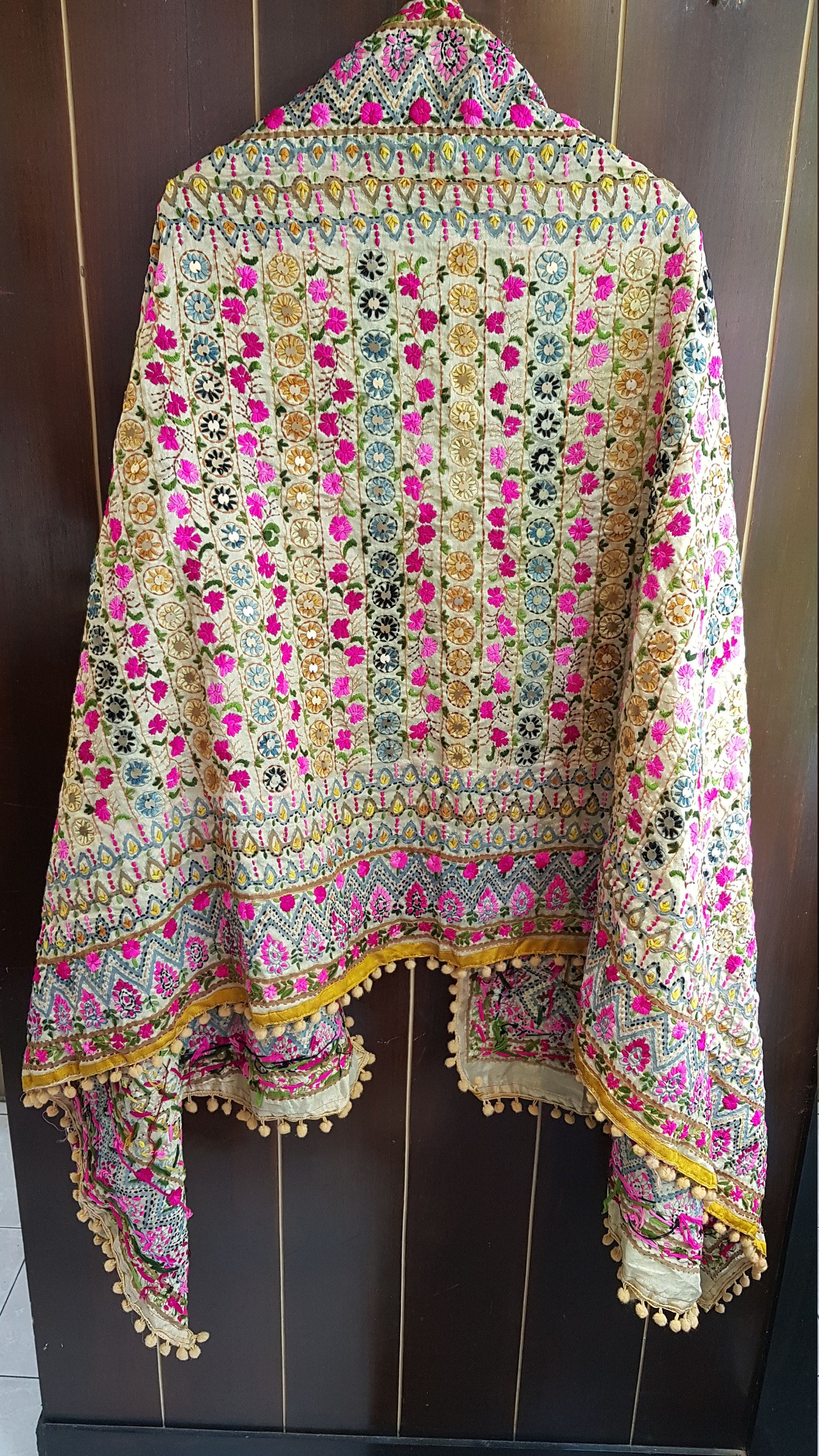 Kutch Kantha Work Dupatta All Over Etsy