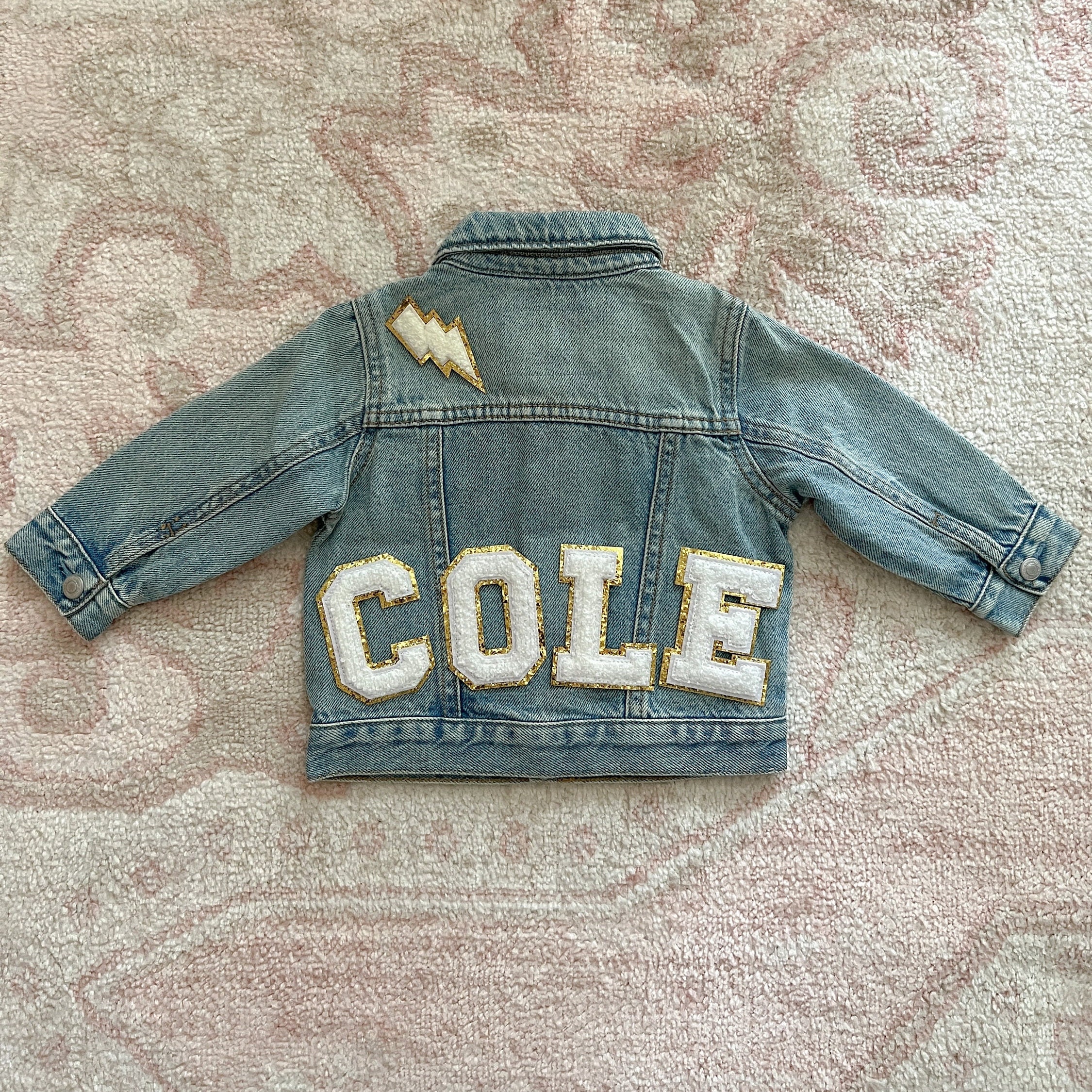 Baby Jean Jacket, Baby Denim Jacket, Baby Name Jacket, Toddler Jean