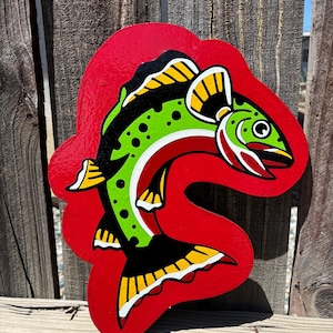 American Traditional Gone Fishin’ Handmade Shop Sign