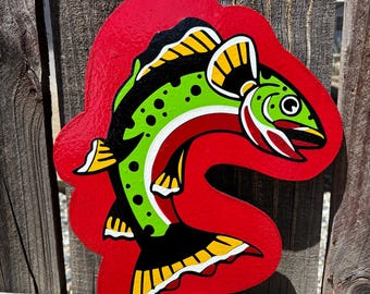 アメリカントラディショナル「Gone Fishin’」ハンドメイドショップサイン