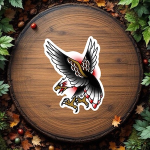 American Traditional American Eagle Tattoo Sticker Vinyl Decal Waterproof