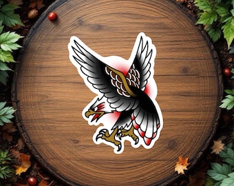 American Traditional American Eagle Tattoo Sticker Vinyl Decal Waterproof