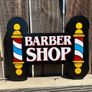 American Traditional Barber Shop Handmade Shop Sign