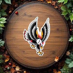 American Traditional American Eagle Tattoo Sticker Vinyl Decal Waterproof