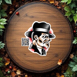 American Traditional American Gangster Tattoo Sticker Vinyl Decal Waterproof