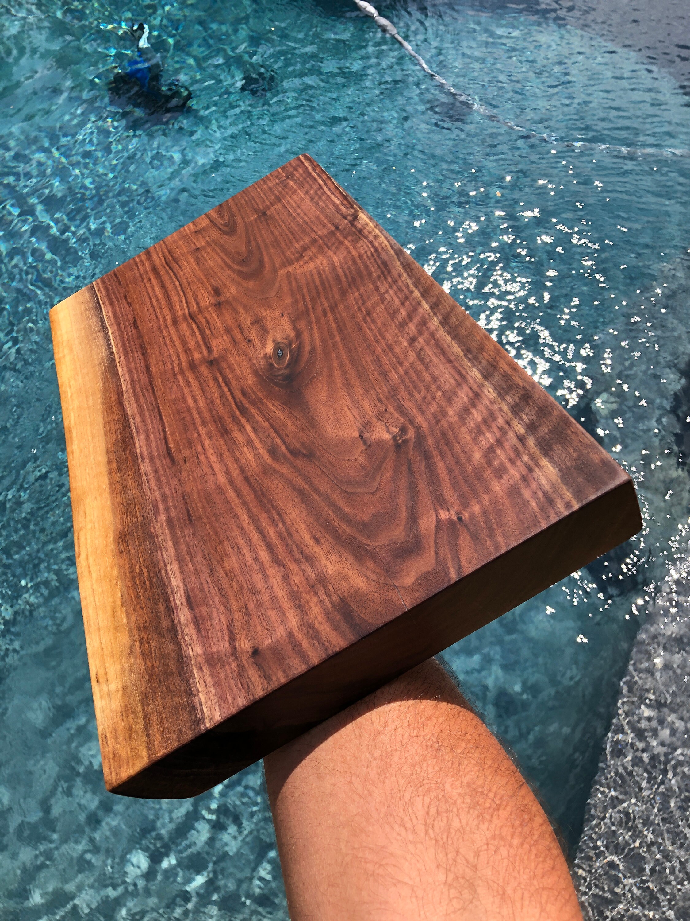 Cutting board with epoxy resin fills Etsy