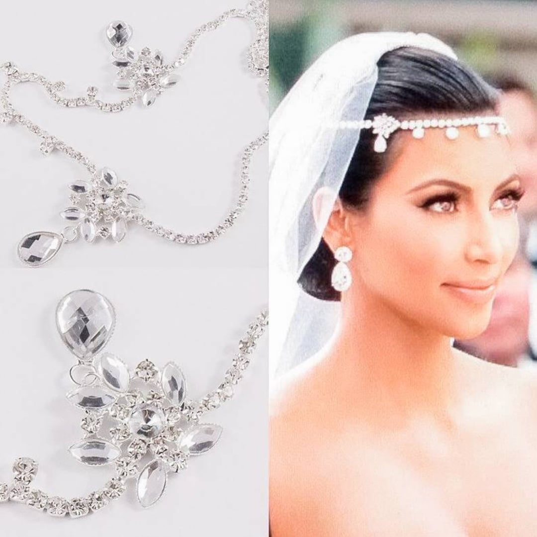 Kim Kardashian Head Jewelry Inspires Crystal Rhinestone - Etsy