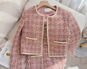 Chanel Pink Tweed Jacket