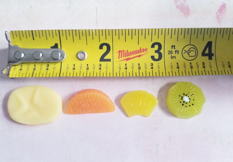 Banana pineapple orange kiwi slice Mold Food safe mold for fondant chocolate candy mints flexible mold fruit mold polymer clay mold