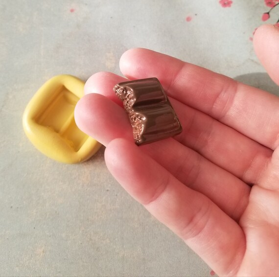 Puppe Essen Mini Schokoladenform Kuchen Topper Fur Fondant Etsy