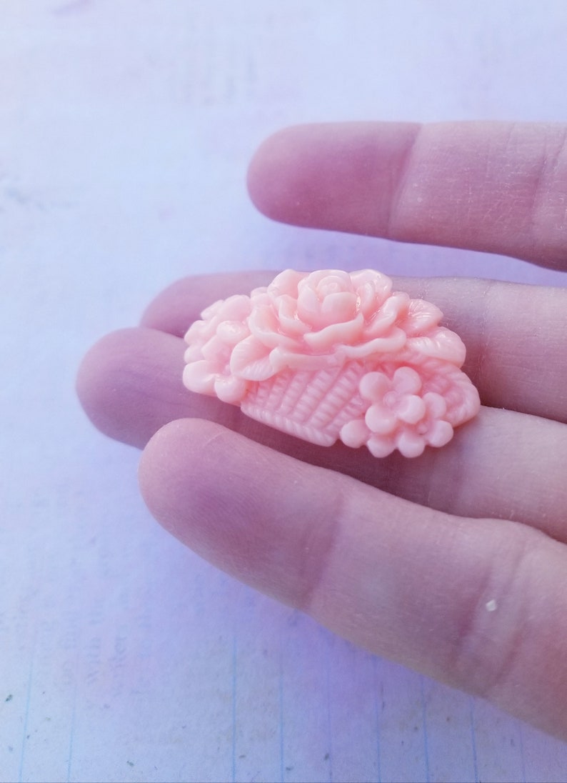 Roses in a basket mold flower charm fondant mints flexible silicone mold charm rose mold jewelry roses mold charms polymer clay resin