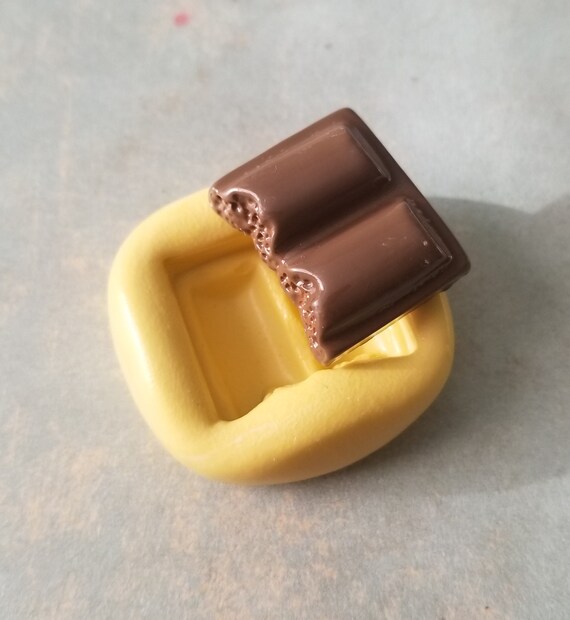 Puppe Essen Mini Schokoladenform Kuchen Topper Fur Fondant Etsy