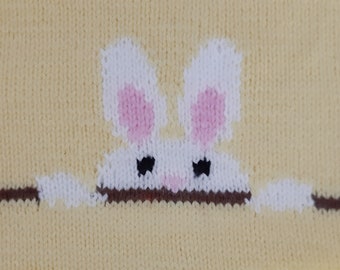 Knitted Easter Bunny Template