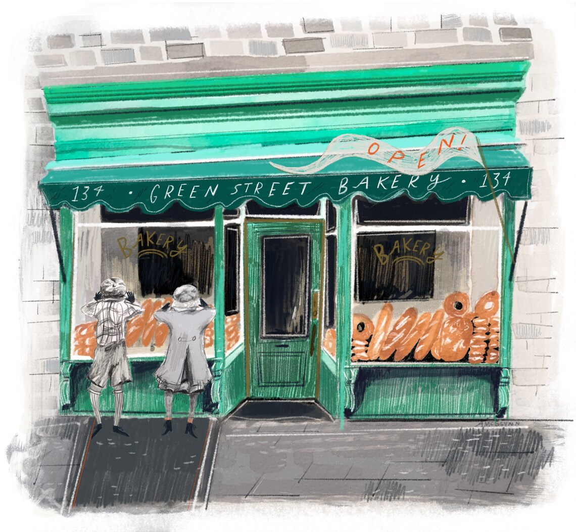 Green Bakery 8x10 Print Etsy
