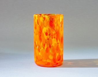 Tall Water Glasses:  Energetic Orange