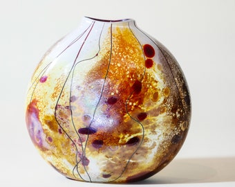 Modern Blown Glass Vase:  Root Energy