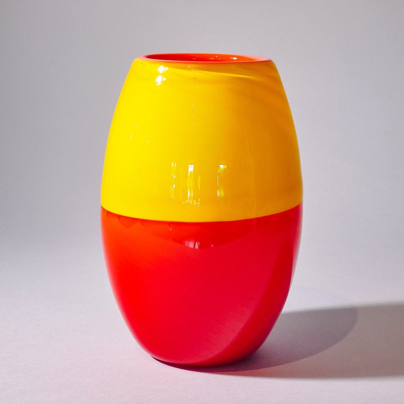 Blown Glass Vase Daybreak by Ian Freas