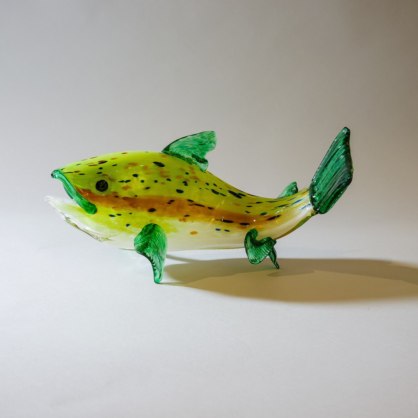 Blown Glass Fish Northwest Salmon 1 by Lenoard Etsy