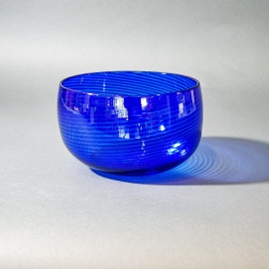 Artisan Glass Bowl: Cobalt Blue