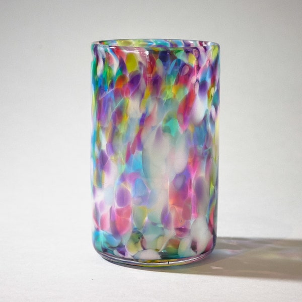 Tall Water Glass: Confetti