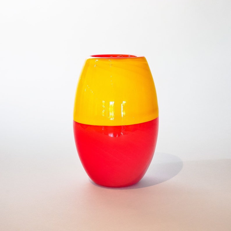 Blown Glass Vase Daybreak by Ian Freas