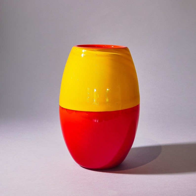 Blown Glass Vase Daybreak by Ian Freas