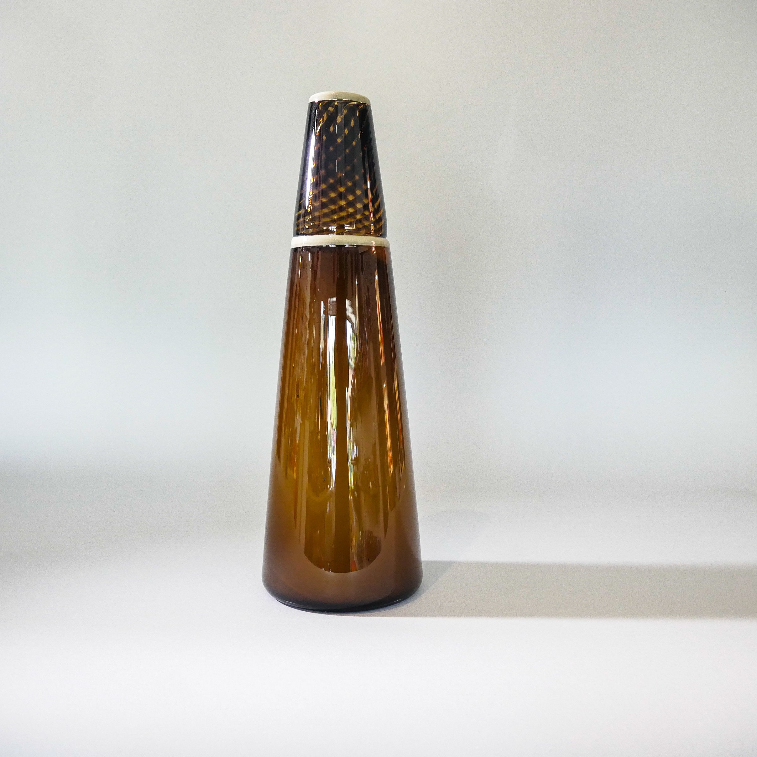 Blown Glass Decorative Vase Topaz Pinnacle