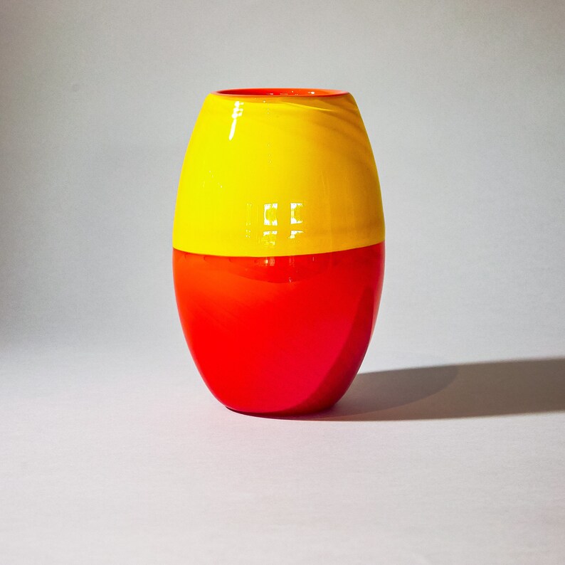 Blown Glass Vase Daybreak by Ian Freas