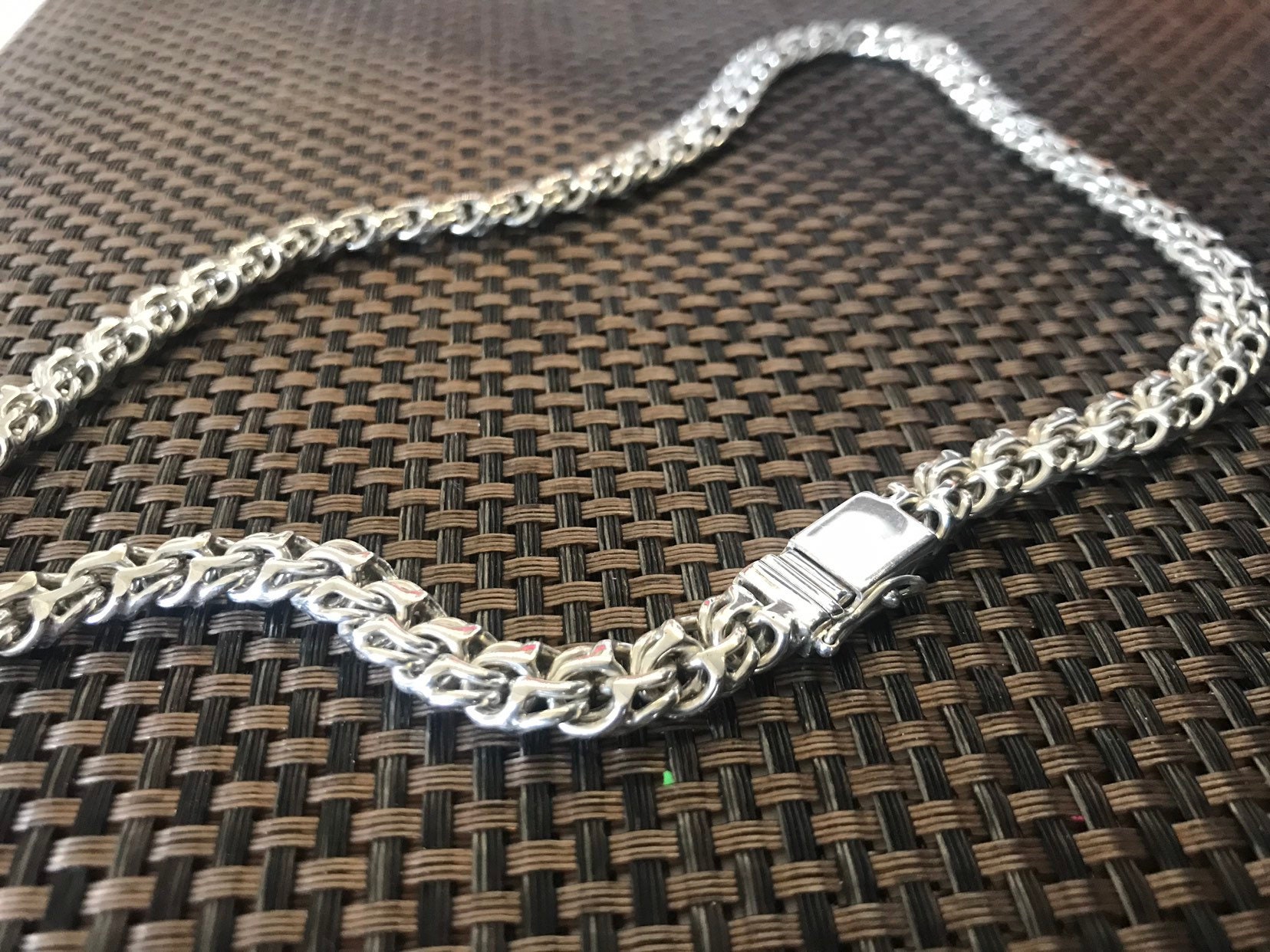 Massive Silver Chain Bismark With box 