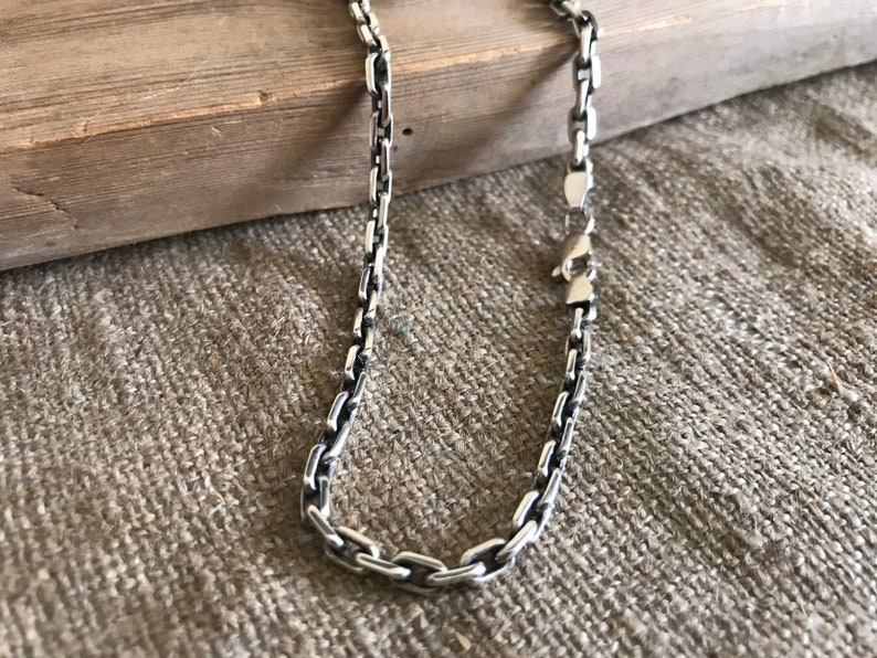 Anchor Necklace Silver With Blackened Finish. Weight 27g/1oz Etsy