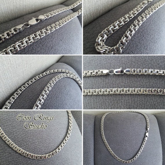 Silver Chain Necklace Bismark. 55 Grams 