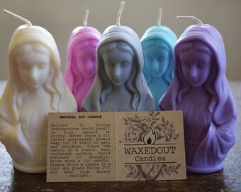 Mother Mary Candle Etsy