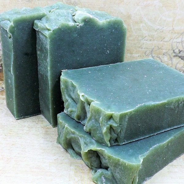 SPIRULINA// Unscented Herbal Soap Bar// Cold Process Soap Bar//Vegan Soap Bar//All Natural Soap Bar//Handmade Soap Bar