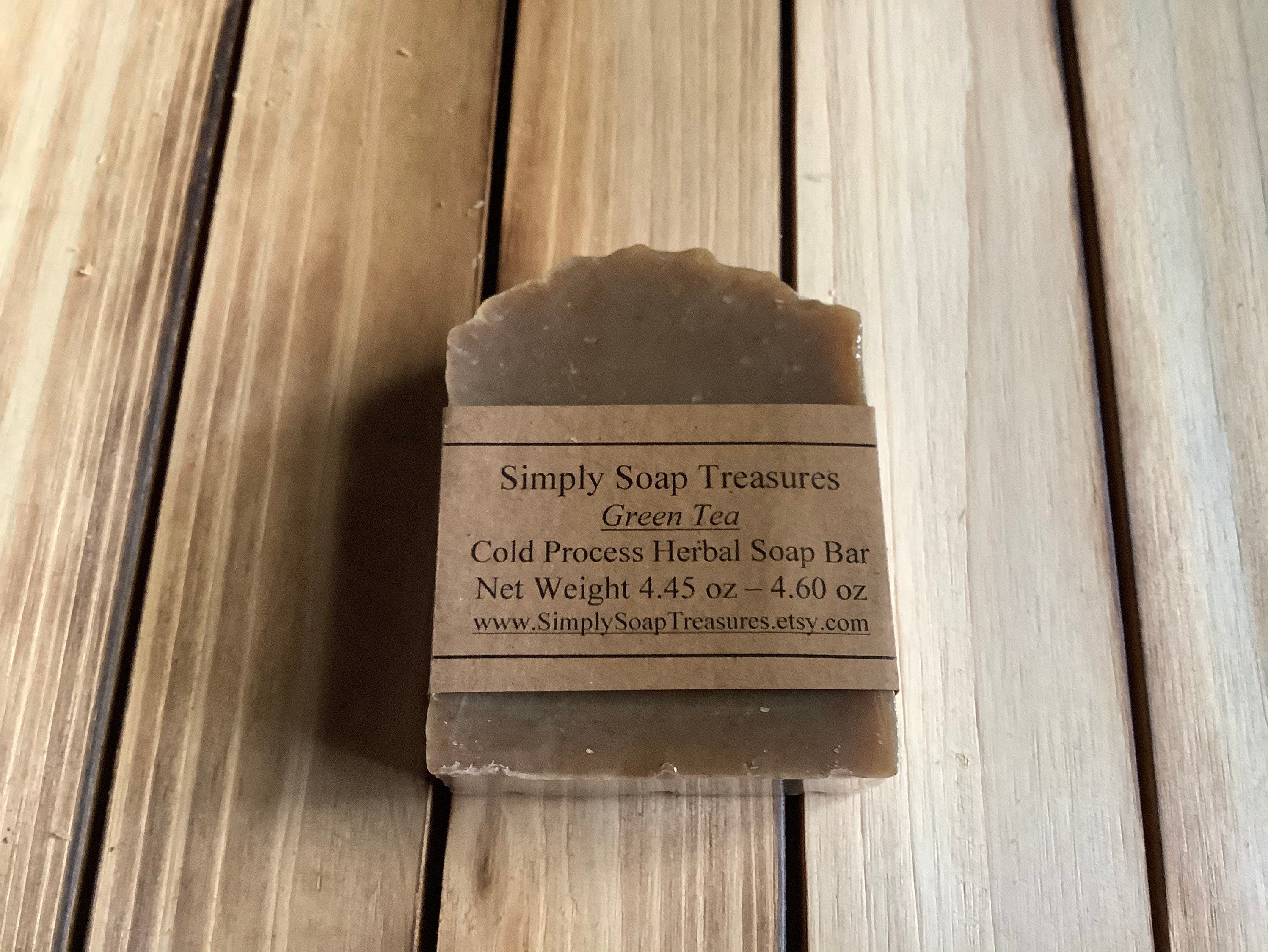 GREEN TEA// Unscented Herbal Soap Bar// Cold Process Soap Etsy