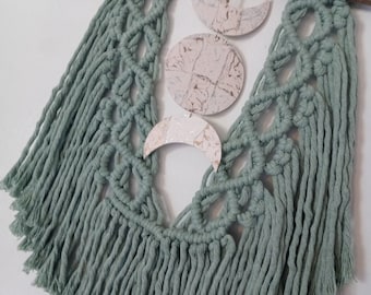 The Willow Phases Macrame Wall Hanging, Fiber Art, Boho Wall Hangings