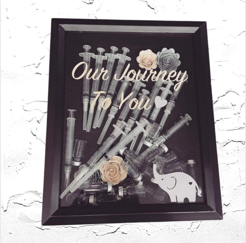 IVF Keepsake, IVF Shadow Box, Shadow Box Keepsake, Our Journey to You