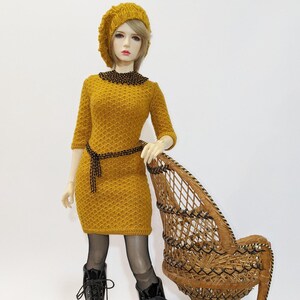set for sd bjd dolls: dress + beret for sid iplehouse raccoondoll sd girl sartoriaj sd feeple65