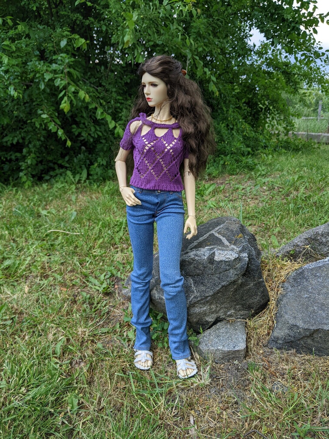 Clothes for Bjd Dolls Blackberry Color Top for Sid Eid Etsy