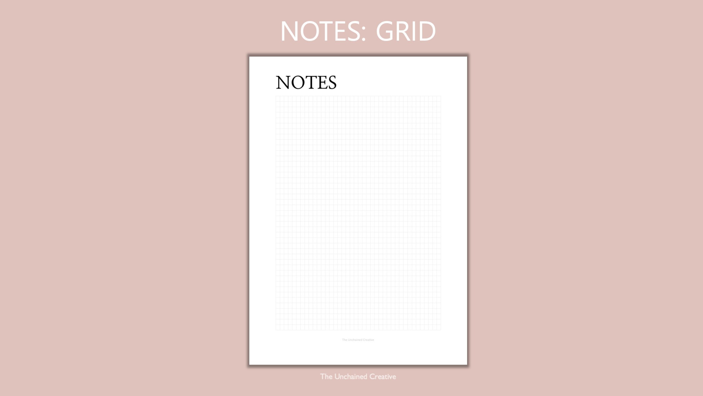 GRID Paper Printable - Squared Paper Planner Inserts Instant Download ...