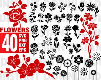 Download Flower bundle svg | Etsy