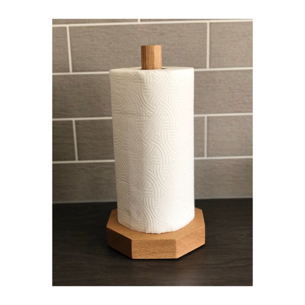 Wooden Kitchen Roll Holder - Etsy UK