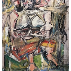 WILLEM DE KOONING Woman I originele tentoonstellingsposter