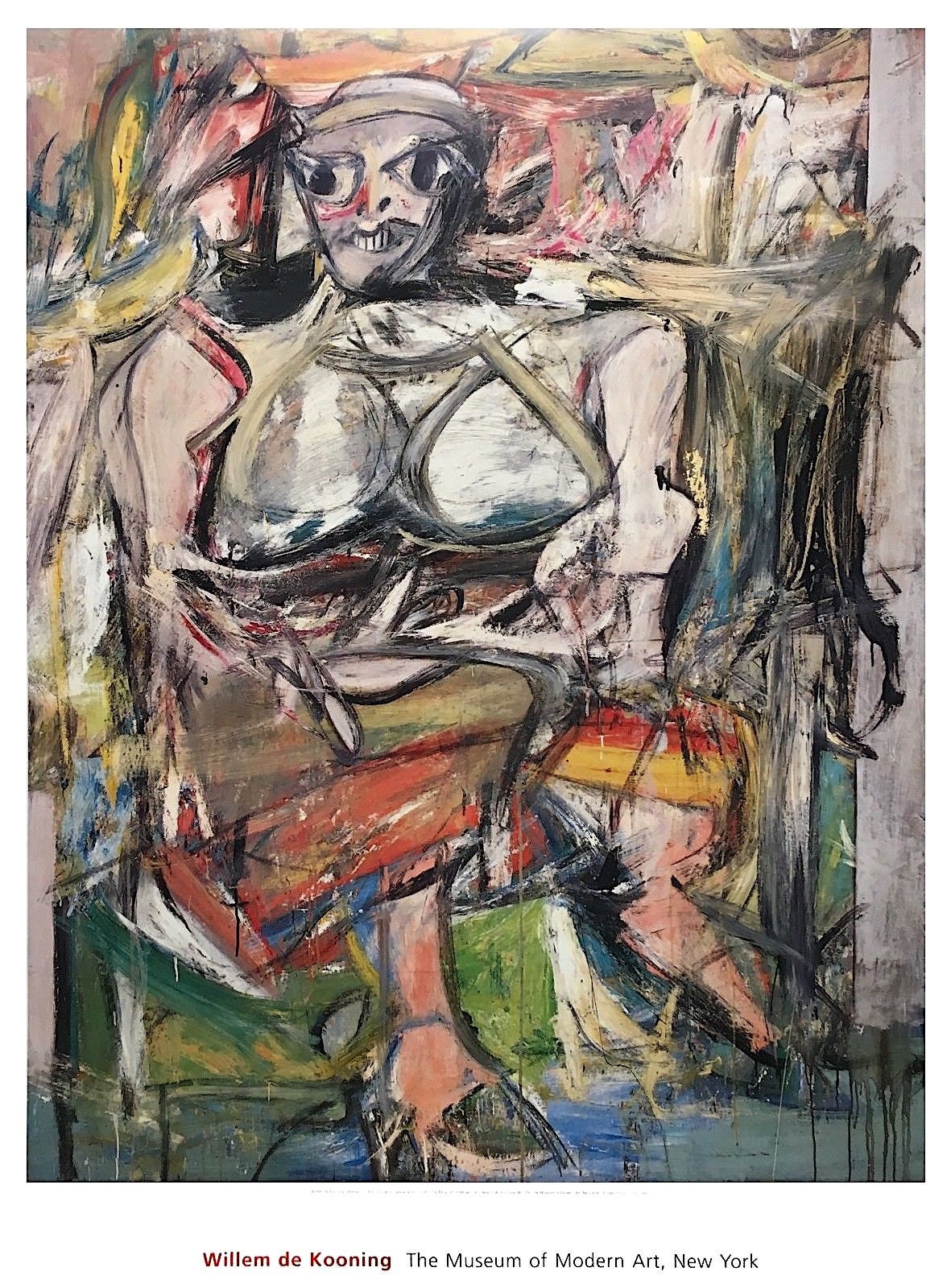 WILLEM DE KOONING - 'woman I' - Original Exhibition Poster - C1996